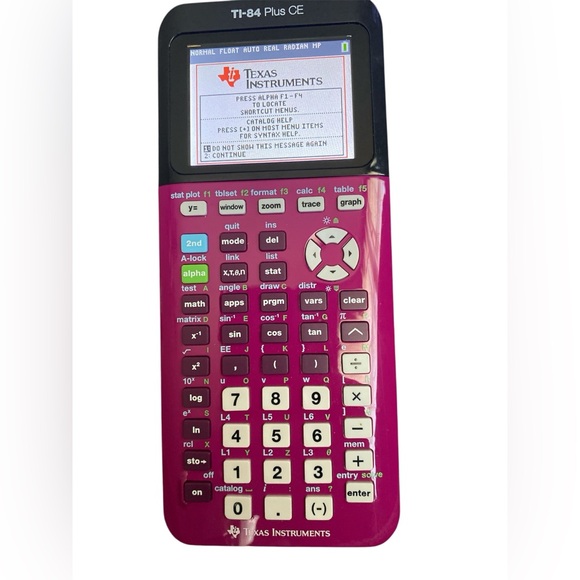 Texas Instruments® TI-84 Plus CE Color Graphing Calculator pink/plum - Picture 2 of 7